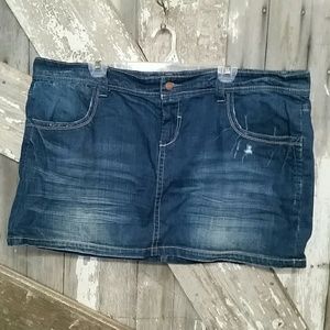 Maurice's denim mini skirt